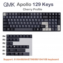 GMK Apollo 104+25 PBT Dye-subbed Keycaps Set Cherry Profile for MX Switches Mechanical Gaming Keyboard